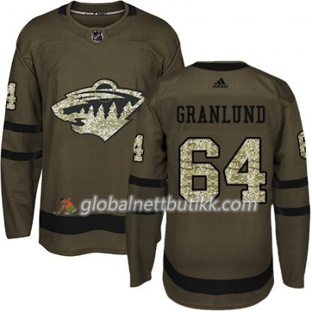 Minnesota Wild Hockeydrakt Mikael Granlund 64 2017-2018 Camo Grønn Adidas Authentic - Herre